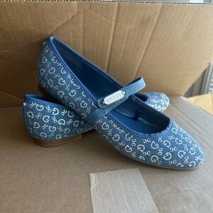 Guess Kids Blue Patterned Dress Shoes